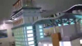Fuente Towers Crown Regency Hotel, Scaled Model Moving Elevators Functional Mechanically