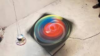 Spin art / abstract pendulum painting
