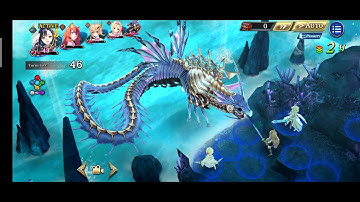 Ex/Hard boss Genesis 5-2 vs Leviathan FULL AUTO The alchemist code (Even if my heart aches in envy)