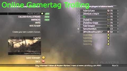 Mw2 Gamertags troll my old account