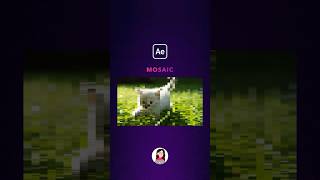 Mosaic Effect⭐️ #mosaic #animation #motiondesigntutorial #motiongraphics #tutorial