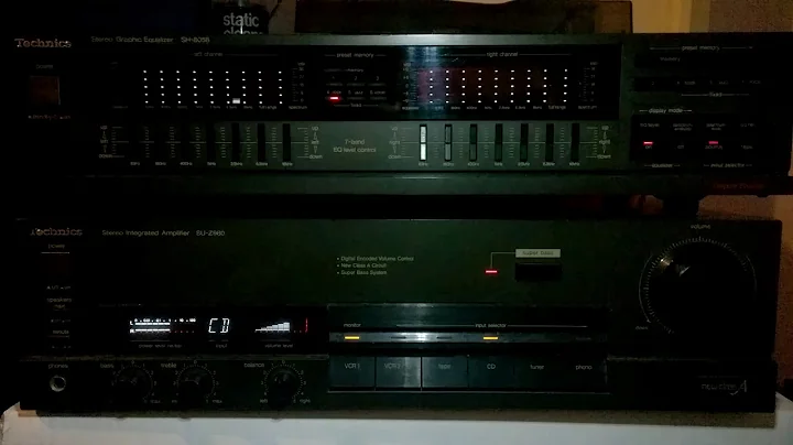 Technics SH-8058 Graphic Eq running with SU-Z980 Amp