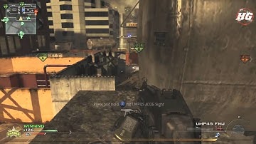 [Hupit Army] MW2: Team Tactical Domination on Highrise with UMP .45 (40-11)
