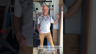 Shoulder abduction wall slides