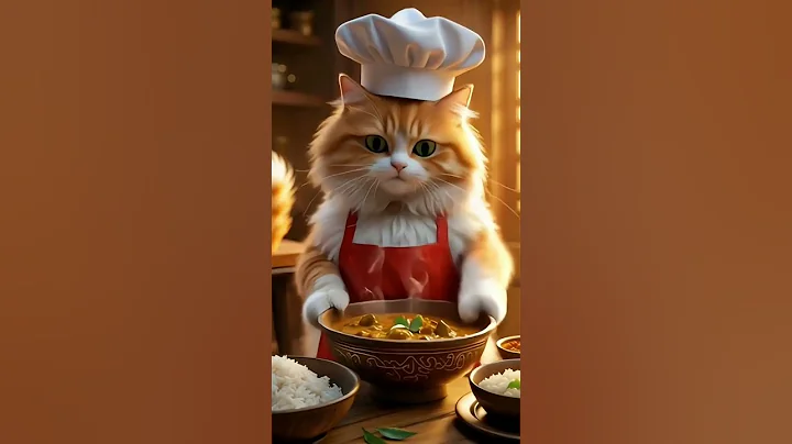 Watch the video about Cat has cooked some good Fish Curry |#cat #dancingcats #cute #funny #catvideo #viral
