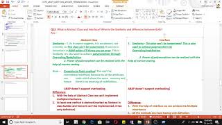 Q12   What is the difference between Abstract Class and Interface