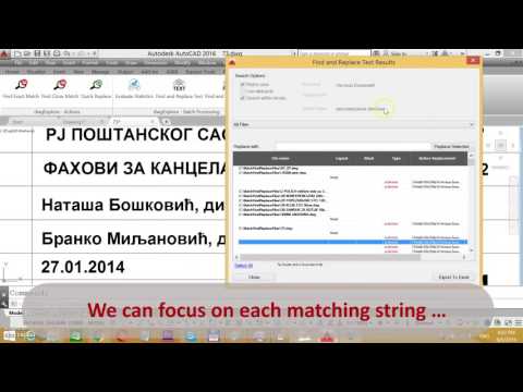 Batch Find And Replace Text in AutoCAD with dwgExplore