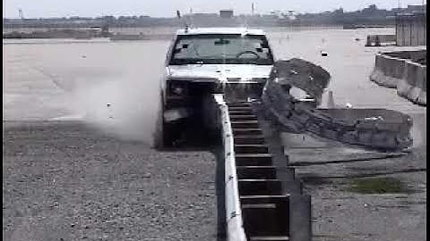 CRASH TESTING: SKT  Guardrail End Terminal Test 3-31