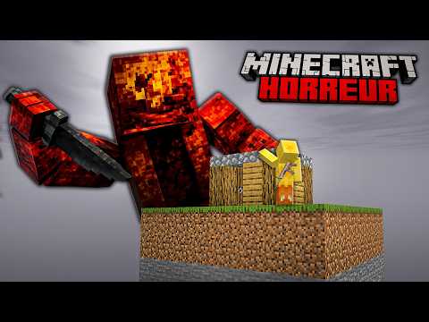 I SURVIVED 100 DAYS on a SINGLE CHUNK with ALL HORROR MODS in HARDCORE - Minecraft