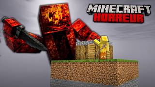J'ai 100 JOURS pour SURVIVRE sur UN SEUL CHUNK avec TOUS les MODS HORREUR en HARDCORE - Minecraft