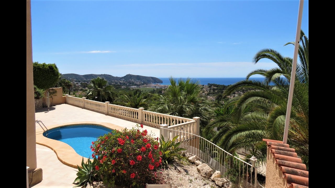 Sea view villa for sale in Moraira, Benimeit YouTube