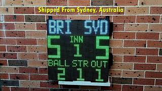 64cm x 64cm Portable Digital Baseball Scoreboard For Community Clubs | SCOREDUINO Scoreboards
