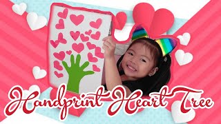 HANDPRINT HEART TREE | VALENTINES DIY ARTS AND CRAFTS for TODDLERS | KIDS VALENTINES CRAFT
