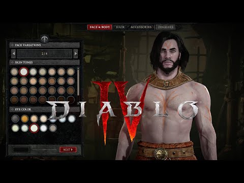 8 Minutes Of Diablo IV's Character Creator