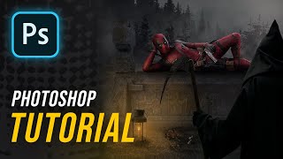 Advanced Photoshop Tutorial | Deadpool Composite screenshot 2