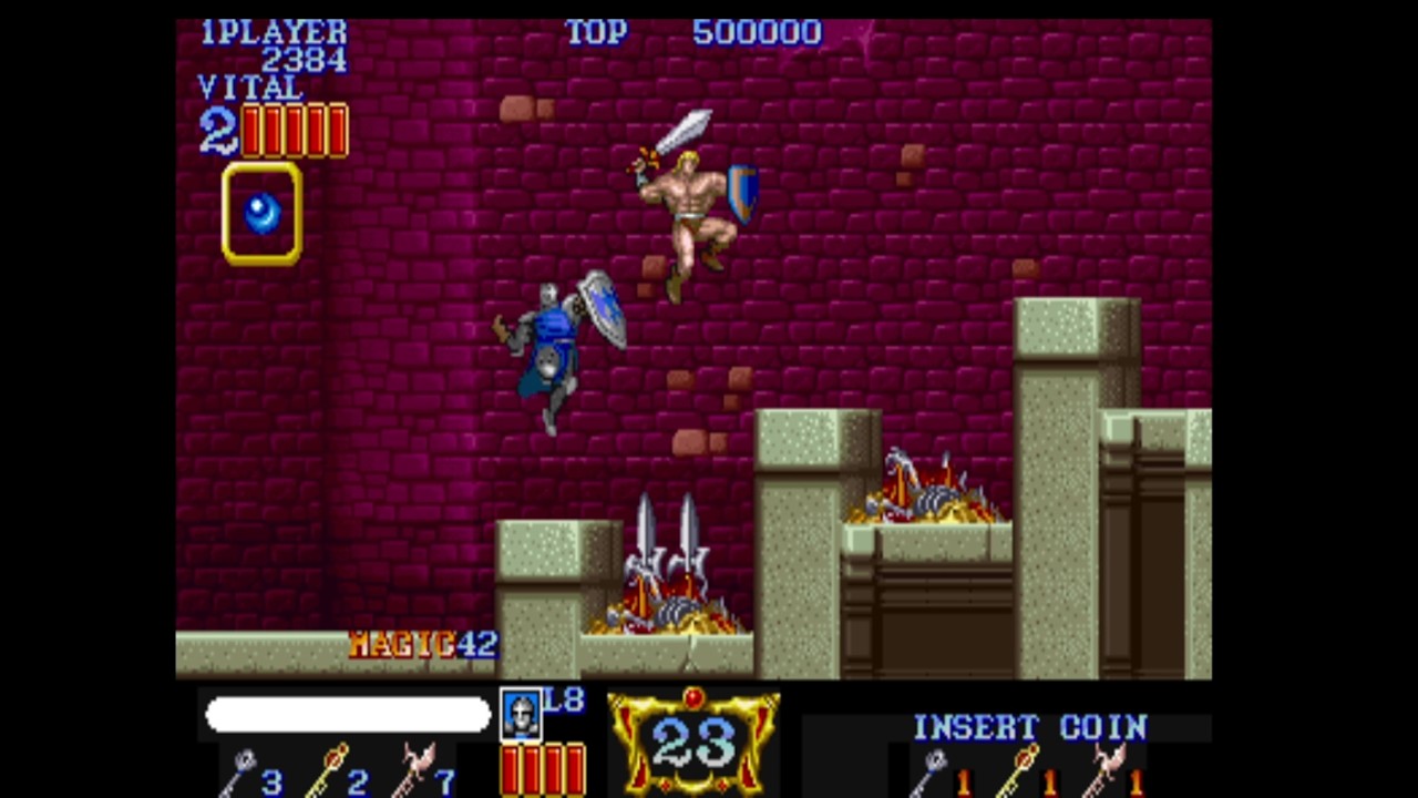 RO2N Playing CPS1 Series! Game #13 - Magic Sword: Heroic Fantasy