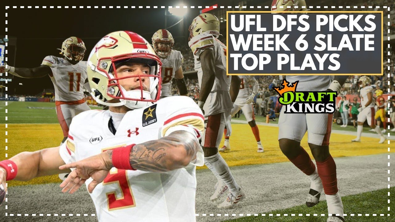 Week 6 UFL DFS Picks: Use These Players In Your DraftKings Lineups ...