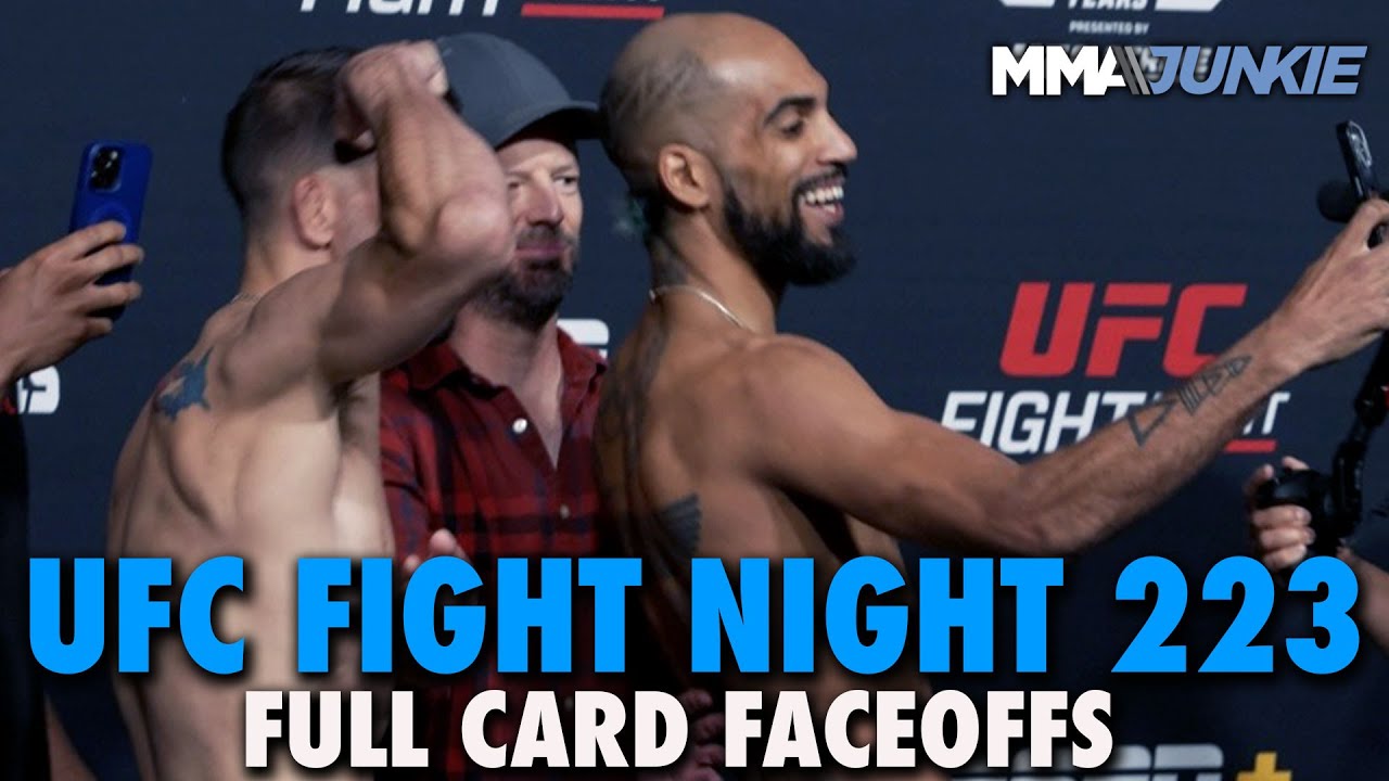UFC Fight Night 223 Full Fight Card Faceoffs From Las Vegas