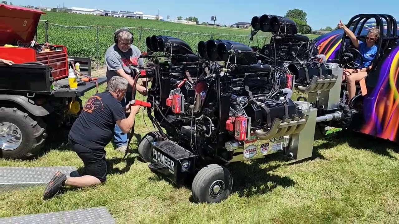 Korporal Punishment start up.  300 Raceway - Farley, Iowa