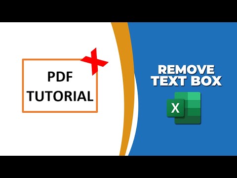 How to delete text box in excel sheet