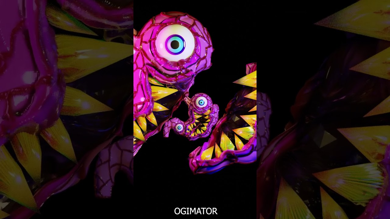 Cannibal Happy Stomach Monster Animation