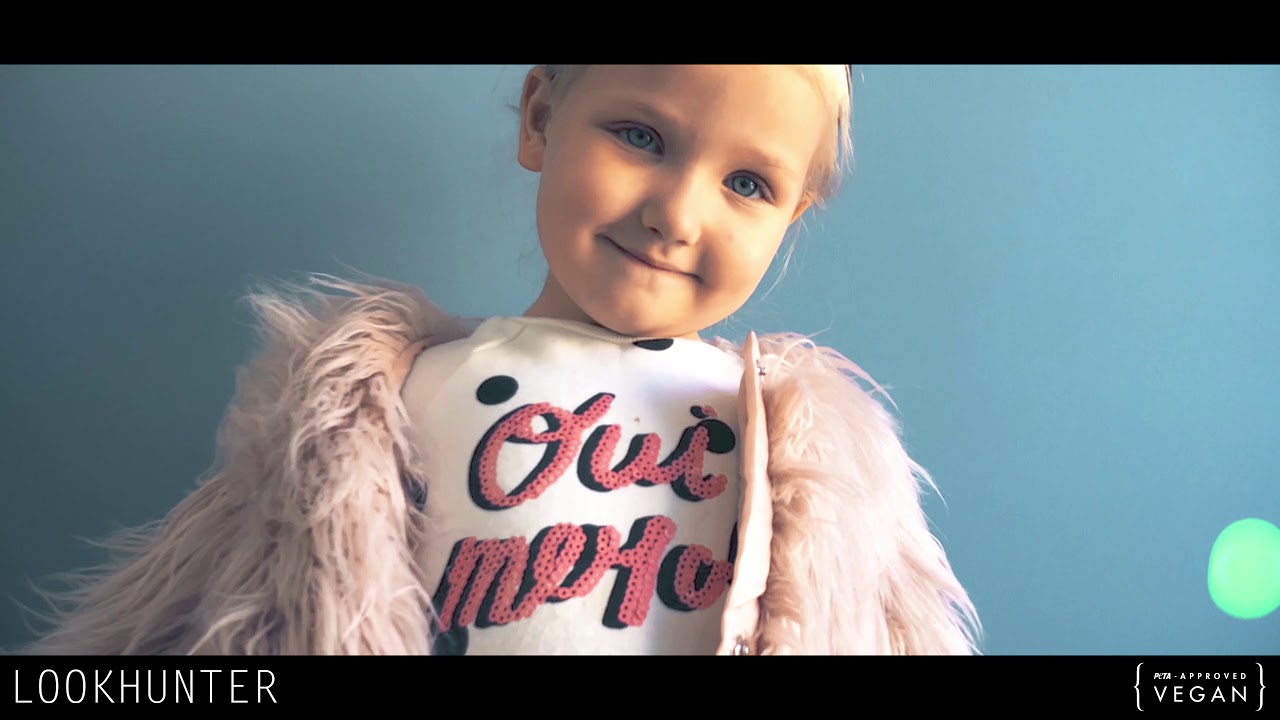 Pink Kids Faux Fur Shaggy Coat