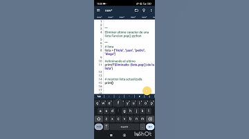 Eliminar caracteres de una lista PYTHON3