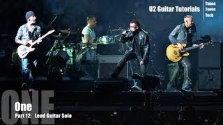 Part 12:  One (U2 Guitar Tutorial) - Lead Guitar Solo