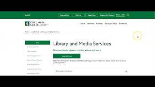CGCC Library Website Tutorial