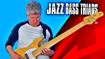 "Triad Voicings for Bass Guitar: A Step-by-Step Approach Over the Blues"