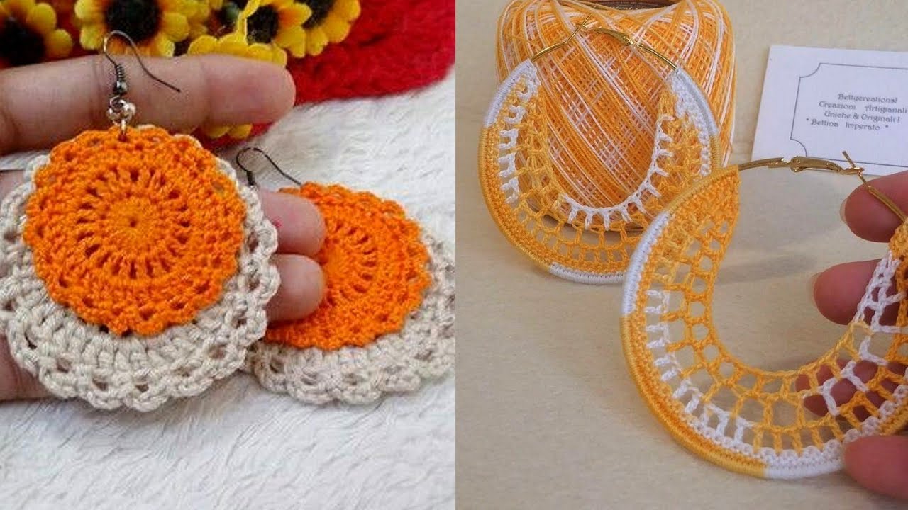 Beautiful and Attractive free Crochet Earrings patterns Outstanding qurrasiya patterns YouTube