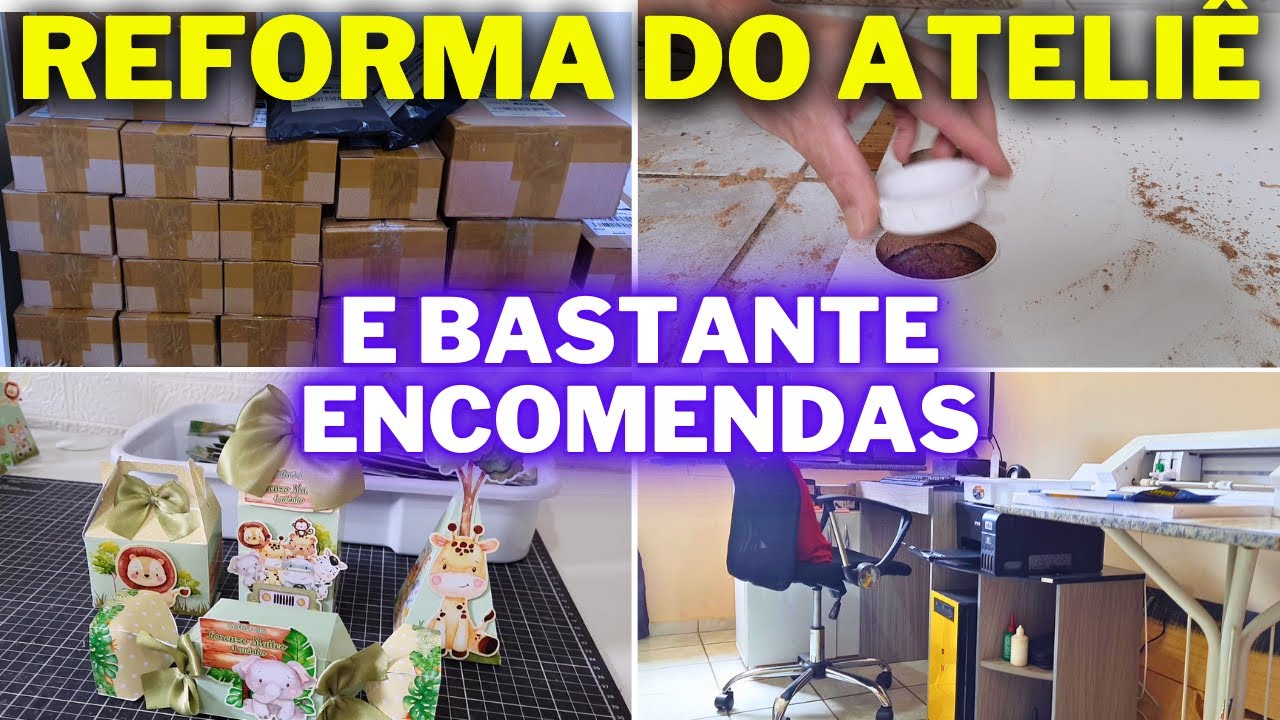 Rotina da Semana com Personalizados  | Muitos Pedidos  | Reforma do Ateliê | Papelaria personalizada