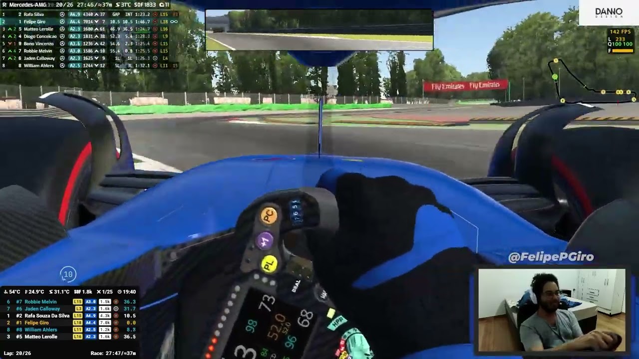 iRacing W13 - Monza race lap WORLD RECORD (