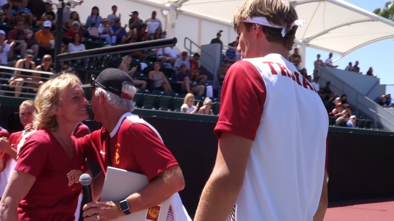 USC Men's Tennis Senior Salute for Max de Vroome