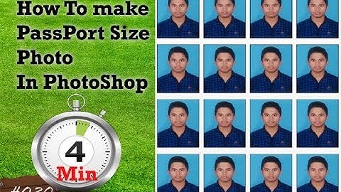 How to Create Passport size Photos in Photoshop CS6