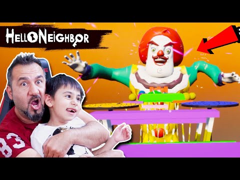 HELLO NEIGHBOR PALYAÇO OLDU! GRANNY- SLENDERMAN PARKURLARINI YAPTIK! | HELLO NEIGHBOR MODLARI