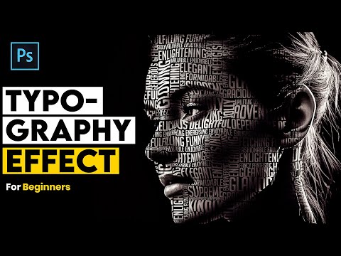 Text Portrait Effect Photoshop Tutorial - For Beginners