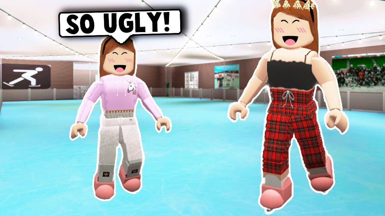 I Made An Ice Skating Rink On Bloxburg Roblox Youtube - ice skating games in roblox