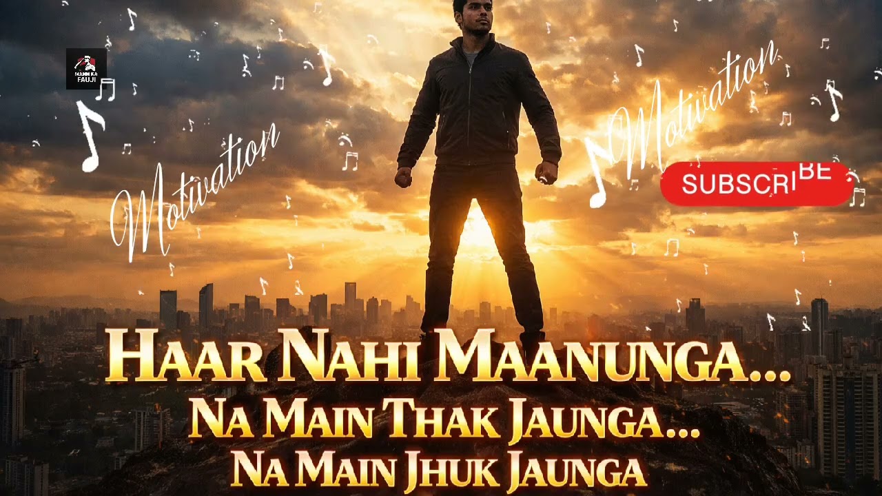 Na Main Haarunga Na Jhukunga | Powerful Motivation Anthem 2026 | Mann ka Fauji