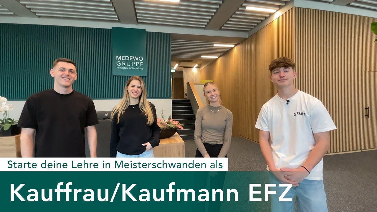 Blick hinter die Kulissen: Deine Lehre zur Kauffrau/zum Kaufmann EFZ in der MEDEWO AG