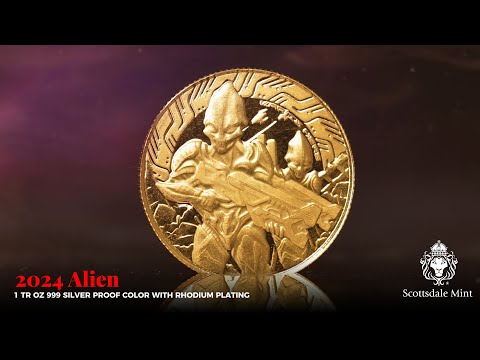 2024 Samoa Alien Battle 1/10 oz Gold Coin – .9999 Fine