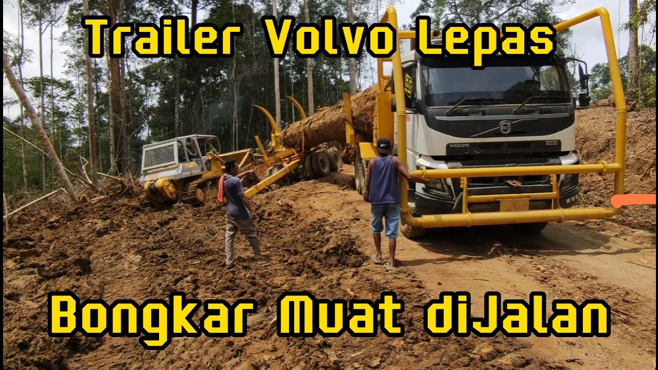 Logging Truck Estafet Blok (Trailer Lepas dari Bodi Truck)
