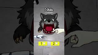 ai against the wolf byte impossible #game 😣😲 #tiktokgame #hungergamestiktok #shorts