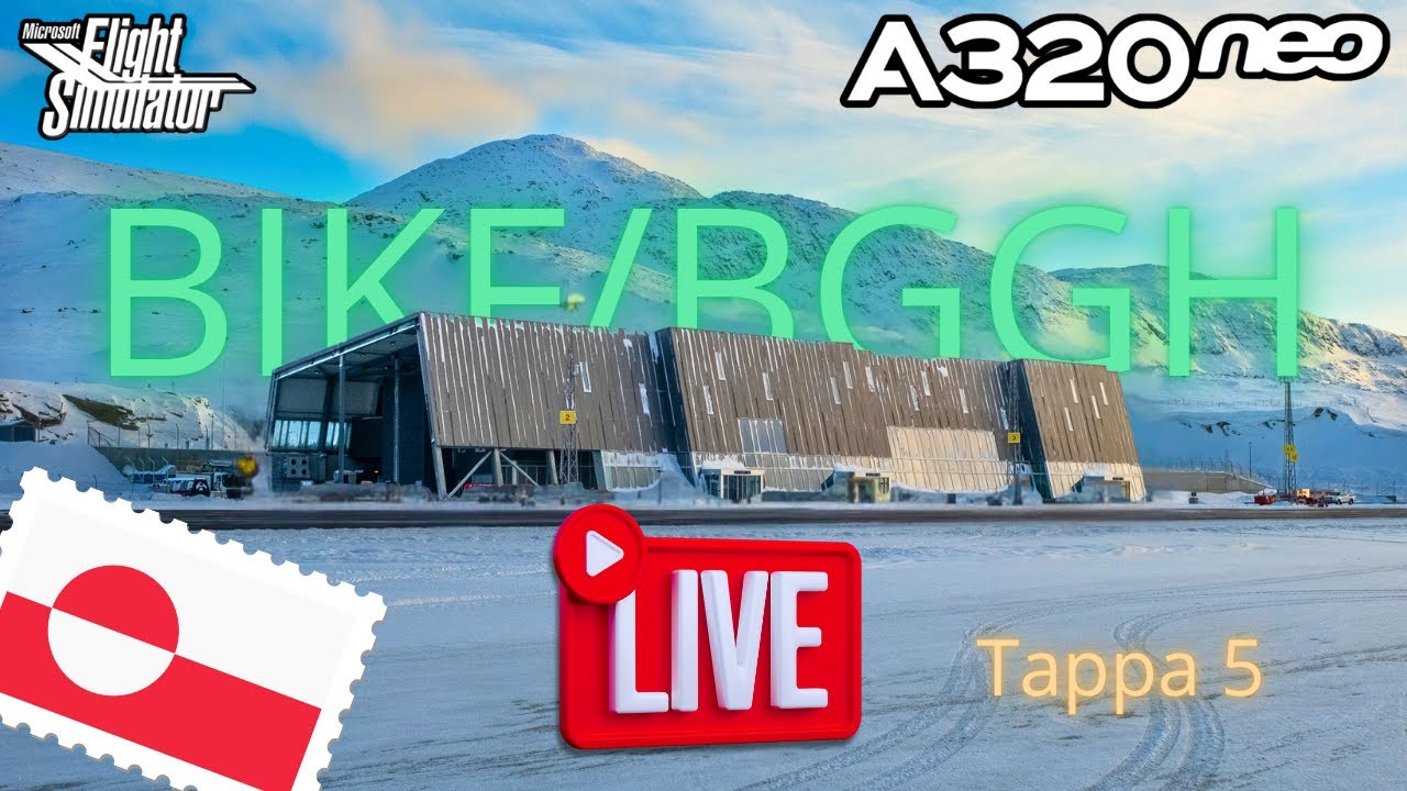 Keflavík → Nuuk [BIKF - BGGH] | Tappa 5 [WORLD TOUR FLIGHT ✈️🌍 ]