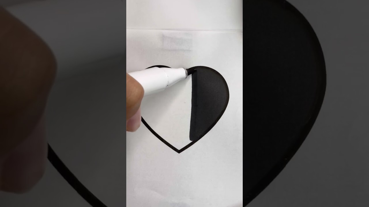 🖤Black Heart - Satisfying coloring 12 