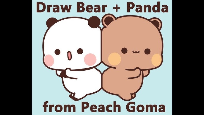 DRAWING A PANDA kawaii - dibujos kawaii - how to draw a cute panda 