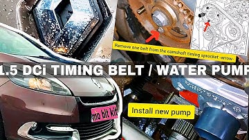 1.5 dci Timing belt & Water pump change | Renault Scenic 3