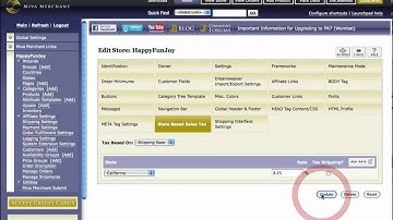 Set Up Taxes, States, Countries, & More - Miva Merchant Tutorial.mov