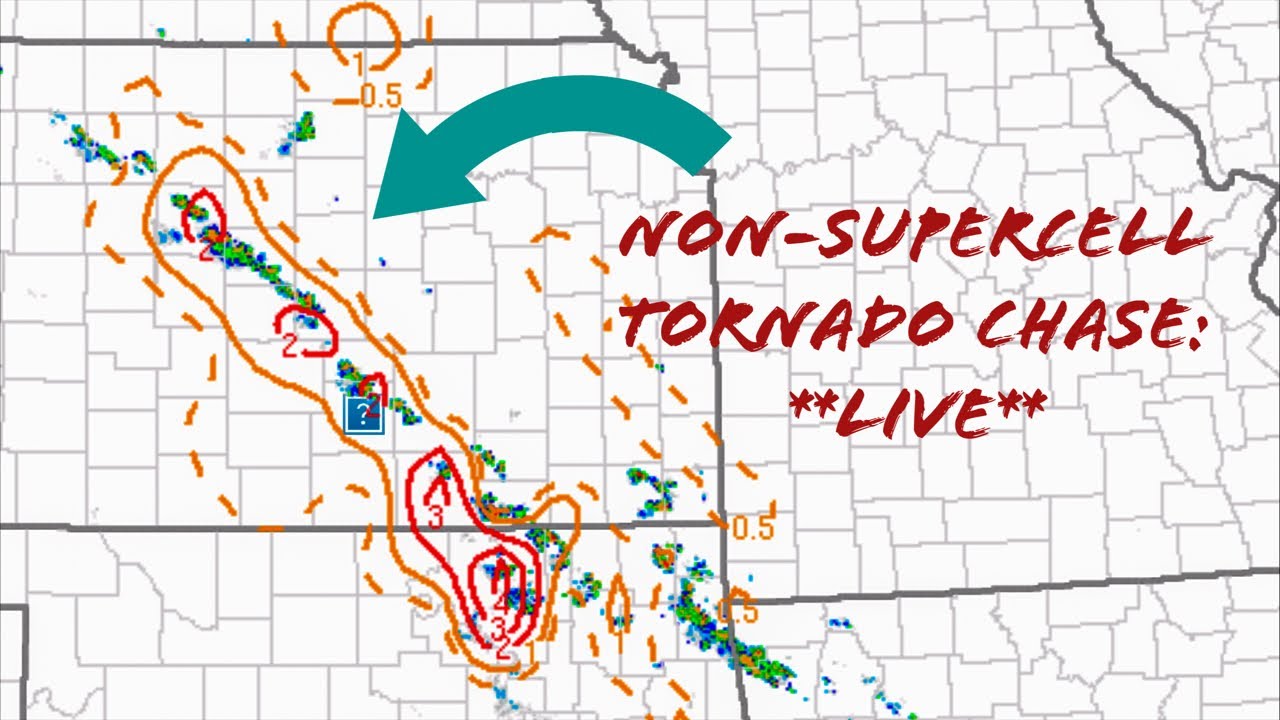 Live Storm Chaser - Landspout Tornado Threat KS/NE - YouTube