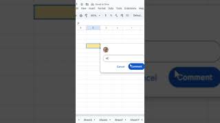 How to Add Comments to a Google Sheet?